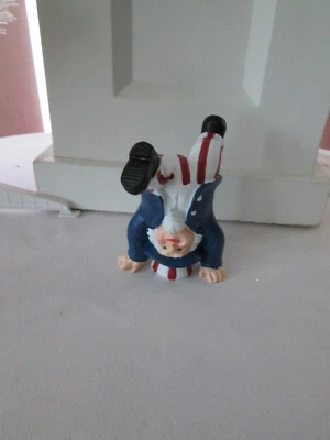 3.5" Whimsical Patriotic Uncle Sam Shelf Sitter Figurine, 4th of July New St SOH Foto 1 de 4