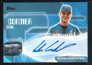 ERIK CORDIER 2005 TOPPS ON CARD AUTOGRAPH ROYALS AUTO SP *RARE* $15