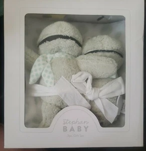 Stephan Baby Blanket 30x40, Frog Soft Toy and Frog Soft Rattle 3 Piece Gift Set - Picture 1 of 2