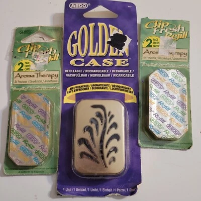 Medo новый винтажный золотой чехол освежитель воздуха с 2 2 упаковки спокойствия аромат заправки - Изображение 1 из 2