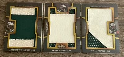2011 Topps Triple Threads 1/1 Tomlinson Greene Powell BOOKLET Jersey Football - Image 1 of 2