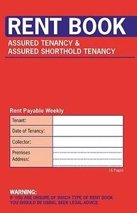 Rent Book Assured Tenancy and Assured Shorthold Tenancy 16 Pages 1 2 3 6 12 20 - Picture 1 of 1