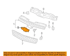 GM OEM 07-14 Avalanche Grille Grille Components-Emblem 22830014 - Bild 1 von 2