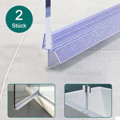 BOROMAL Duschdichtung Ersatzdichtung Wasserabweiser Duschprofil Duschtürdichtung 5-8 mm