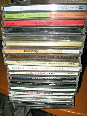 LOT 19 CD Soft Rock Pop Easy Listening Susan Boyle Cher Julio Iglesias Clarkson  - Image 1 of 4