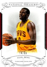 2013-14 Panini National Treasures Cavaliers Basketball Card #34 Luol Deng