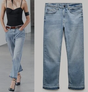 ZARA RELAXED FIT JEANS MITTELBLAU NEU 42 - Bild 1 von 3