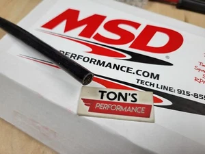 MSD 3411 Pro-Heat Guard Alta Temperatura Bujía de Silicona Manga de Alambre Vendida a PIE - Imagen 1 de 3