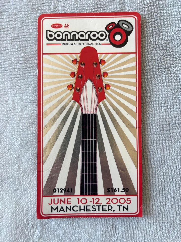 Vintage 2005 Bonnaroo Music Festival Ticket Stub - Image 1 of 2