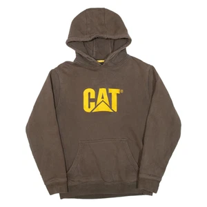 Sudadera con capucha marrón M CAT para hombre - Imagen 1 de 6