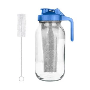 Cafetera Cold Brew, jarra de boca ancha de 64 oz con mango de boquilla para verter3462 - Imagen 1 de 7