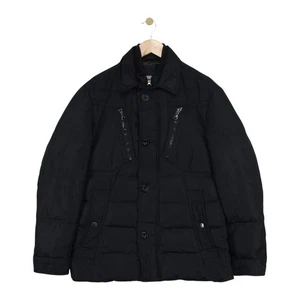 Hugo Boss Puffer Jacket Mens Size 38 Black Down Full Zip Winter - Picture 1 of 15