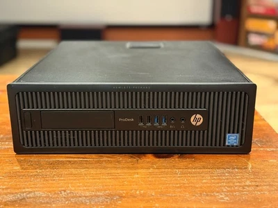 HP ProDesk 600 G1 SFF Intel G3450 12GB RAM 128GB SSD + 2TB HD Windows 11 - Image 1 of 4