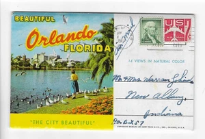 POSTCARD FOLDER-ORLANDO, FLORIDA - Picture 1 of 2