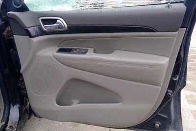 2011 Jeep Grand Cherokee Front Passenger RH Door Trim Panel in Beige & Brown - Image 1 of 4