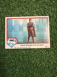 Vintage 1978 Topps  Superman Heroic Stranger from the Stars Card-50 AK1 - Picture 1 of 2
