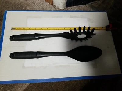 Set of 2  'Good Cook' Kitchen Cooking Utensils Spagetti Spatula & large  Spoon  - Image 1 of 4