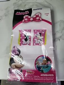 Bestway Disney Minnie Inflatable Armbands Ages 3-6 Swimming Pool Floats For Kids - Picture 1 of 2