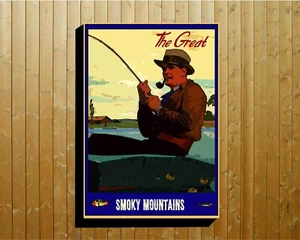 Travel Poster 20 x 30 Visit The Great Smoky Mountains Country Travel Poster - Picture 1 of 1