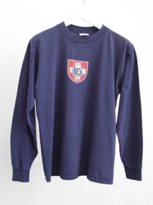 RARE Vtg Bones Powell Peralta L/S T-Shirt LRG 2-Sided Skateboard Shield Skeleton - Image 1 of 4