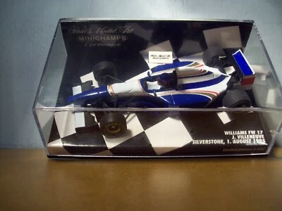 1/43 MINICHAMPS 430 950106 WILLIAMS FW17 SILVERSTONE TEST JACQUES VILLENEUVE - Image 1 of 4