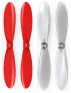 Walkera QR Infra X Red Clear Propeller Blades Props Propellers Transparent - Picture 1 of 1