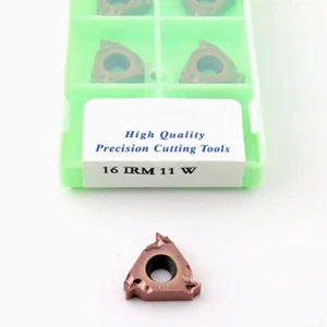 For Stainless Steel 10PCS 16IRM 11W CNC Indexable Carbide Threading Insert 16IRM - Picture 1 of 4