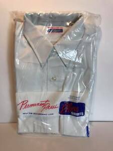 NWT NOS Permanent Press Elbeco Law Enforcement White Long Sleeve 50/50 (H)