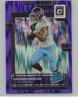 2022 Donruss Optic Purple Shock #242 Hassan Haskins Rated Rookie RC V97984 - Image 1 of 2