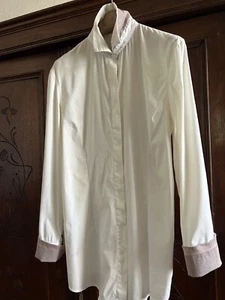 BRUNELLO CUCINELLI Hemdbluse -creme/hellbraun - XL (eher D38) - Bild 1 von 9