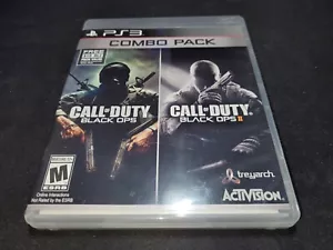 Call of Duty Black Ops 1 & 2 I & II Combo Pack PS3 LN Perfect CIB + 1st Strike DLC - Bild 1 von 4