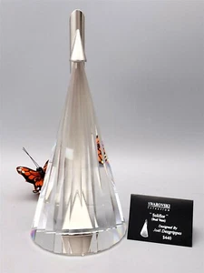 Swarovski Silver Crystal Soliflor Bud Vase Joel Desgrippes 1992 - MSRP $440.00 - Picture 1 of 12
