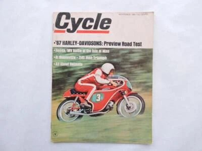 Cycle Magazine November 1966 Triumph Honda BSA Thunderbolt Matchless B13874 Foto 1 de 4