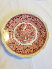 Vintage Mason's China Bread Plate, Red & white Country House 