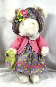 NEW RETIRED RUSS BERRIE SPRINGTIME MOMENTS MITSY EASTER BUNNY RABBIT 12" - Picture 1 of 7