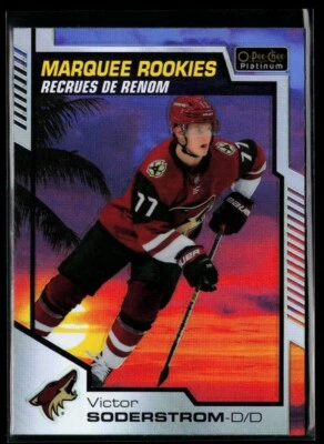 2020-21 O-Pee-Chee Platinum Sunset Victor Soderstrom #155 - Image 1 of 2