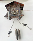 Vintage antique cuckoo clock for restoration
