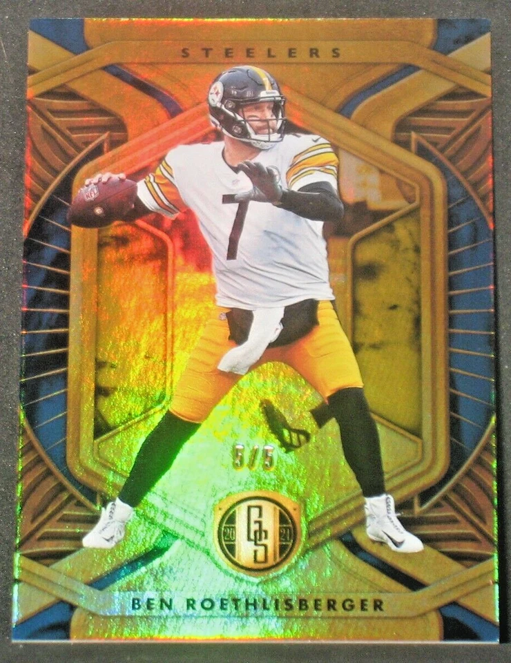 Ben Roethlisberger 2021 Panini Gold Standard Sapphire #82 (5/5) Steelers - Image 1 of 2