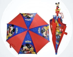 Mickey Mouse 3D Figure Handle Kids Umbrella Disney NEW FAST FREE SHIPPING - Picture 1 of 2
