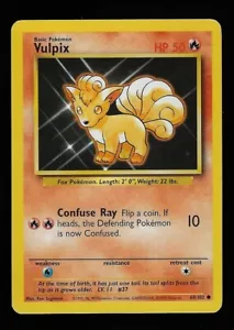 1999 Pokemon Unlimited 68 Vulpix - Picture 1 of 2