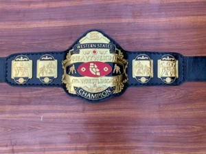 Western States NWA Heavyweight Belt In 4 MM Zinc Gold Plated wrestling title - Picture 1 of 5