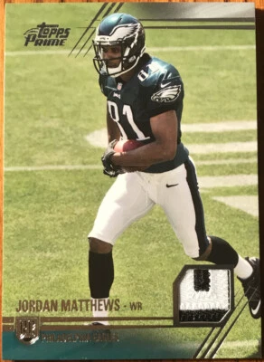 2014 Topps Prime Prime Patches Jordan Matthews #PP-JMA Philadelphia Eagles - Image 1 of 2