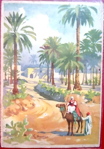 Illustrator BONELLI TRIPOLI LOTTERY ADV PC Travelled 1941 - Picture 1 of 2