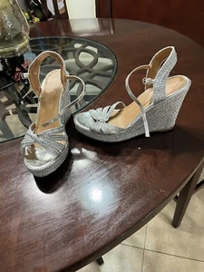 Bamboo silver metallic sandal - Picture 1 of 12