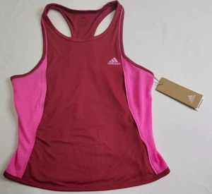 Girls Adidas Wild Pink Pop Up Sleeveless Tennis Tank Top Size L 13-14 Aeroready - Picture 1 of 6