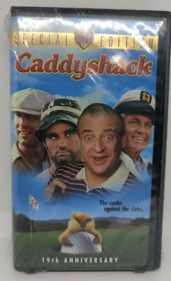 CADDYSHACK 1999 19th Anniversary Edition SEALED Clamshell VHS Watermarks NEW - Image 1 of 4