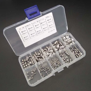 200×Stainless Steel Socket Hex Set Grub Screws Cup Point Assortment M3 4 5 M6 M8 - Picture 1 of 11