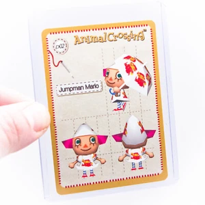 Nintendo GameCube ANIMAL CROSSING e-Reader JUMPMAN MARIO Design Card D02 | Como nuevo - Imagen 1 de 7