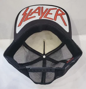 Metal Head Black Death Thrash Colors Red White Helmet Trucker Adjust - Picture 1 of 2