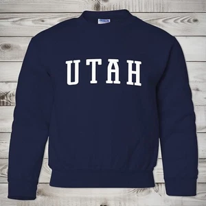 Utah Sweatshirt | Utah Youth Crewneck Sweatshirt | Utah Sweatshirt - Picture 1 of 5
